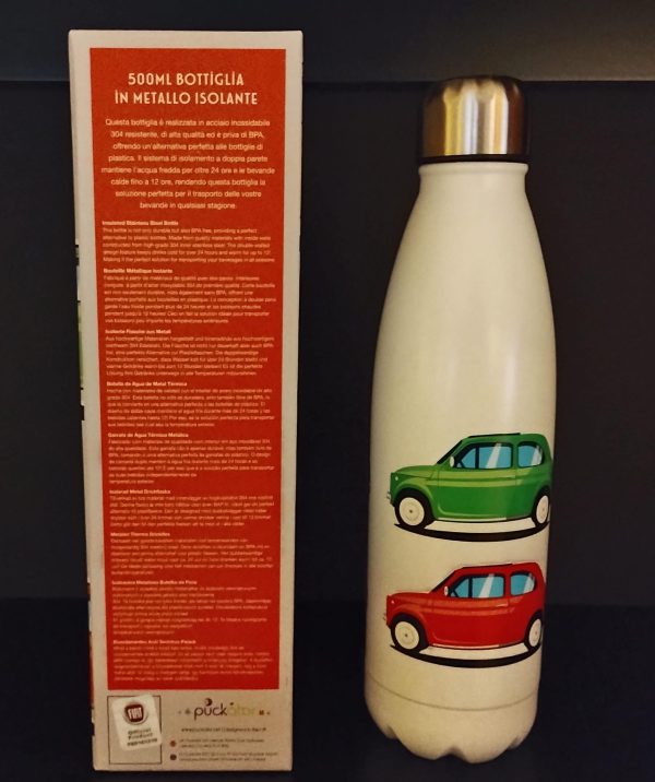 Fiat500 RVS isolatie fles