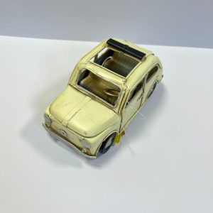 Blikken Fiat 500: wit met open dak